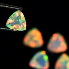 Ethiopian opal trillion shape 5x5mm facet 1.85 cts